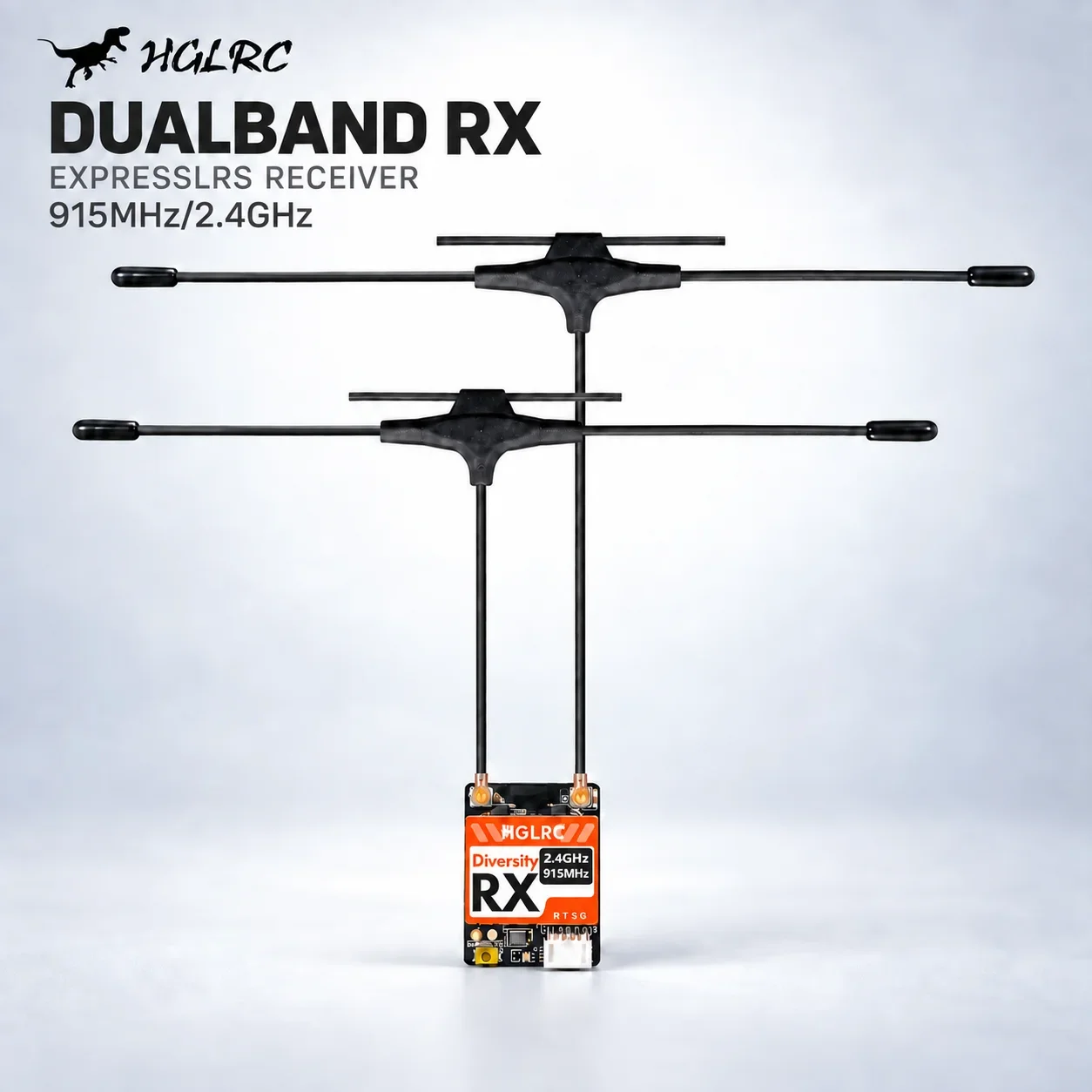 Fpv Drone Antenna - HGLRC Çift Bantlı RX ExpressLRS Alıcısı,