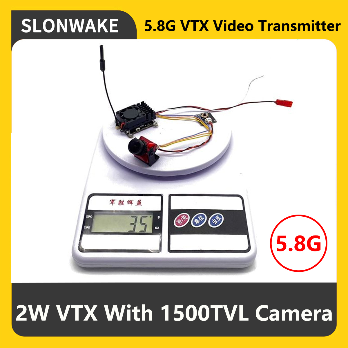 Fpv Drone Camera - SLONWAKE 5.8G 2000mW FPV VTX Verici