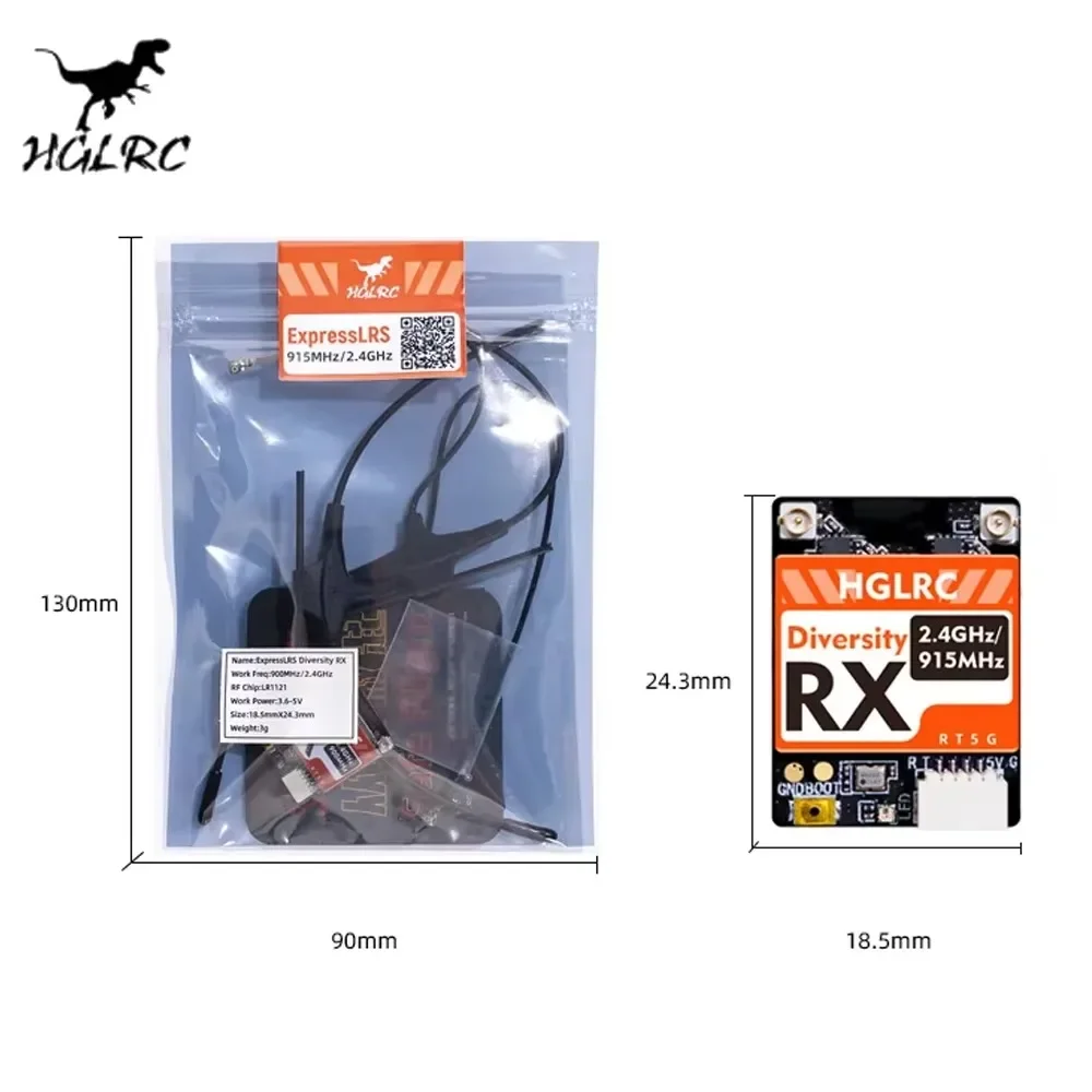 HGLRC Çift Bantlı RX ExpressLR - Fpv Drone Antenna incelemesi ve fiyatı