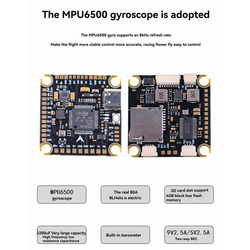 80A+F405/F722 STACK, 13 inç FP - Fpv Drone Flight Controller incelemesi ve fiyatı