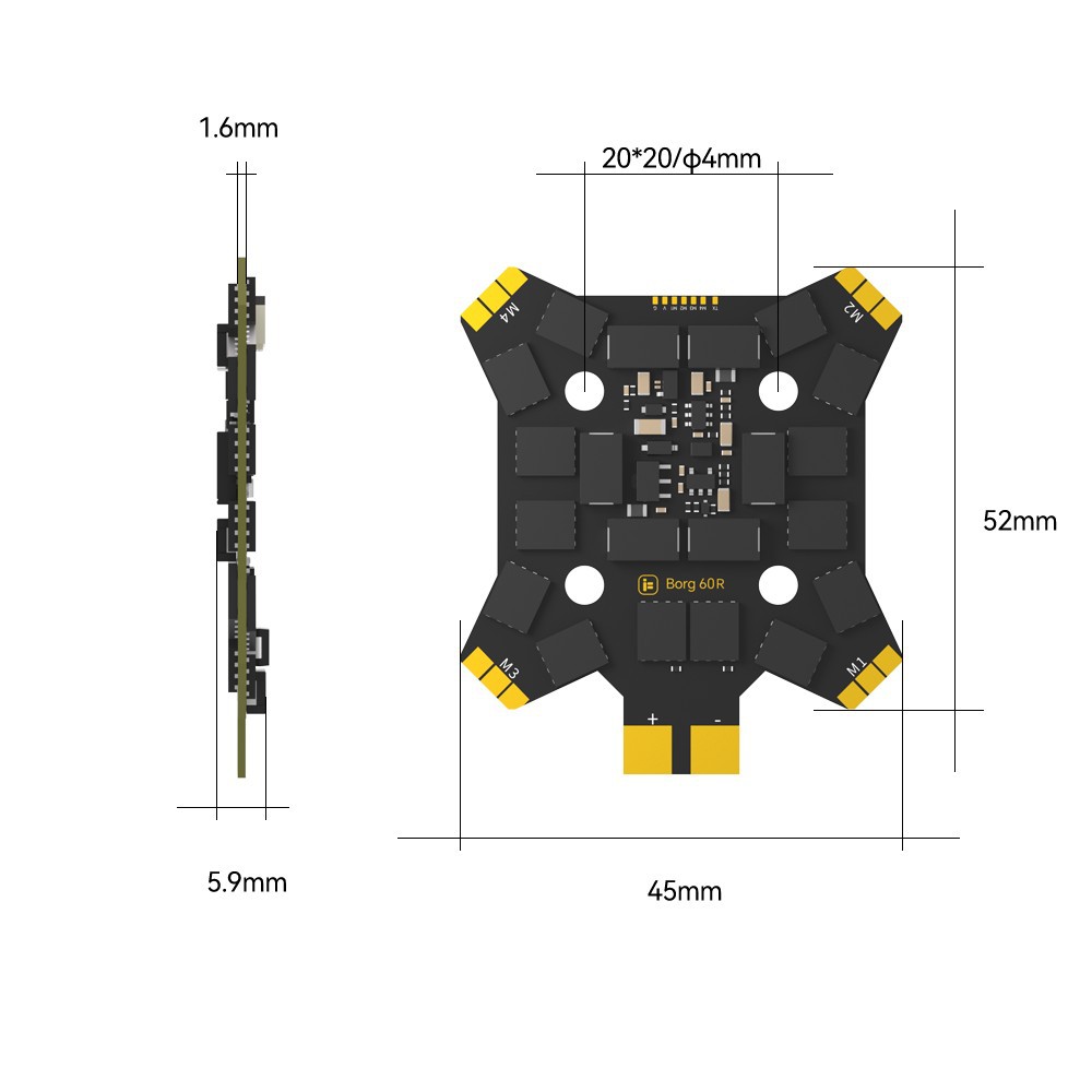 iFlight Borg Mini H7 (ICM42688 - Fpv Drone Flight Controller incelemesi ve fiyatı